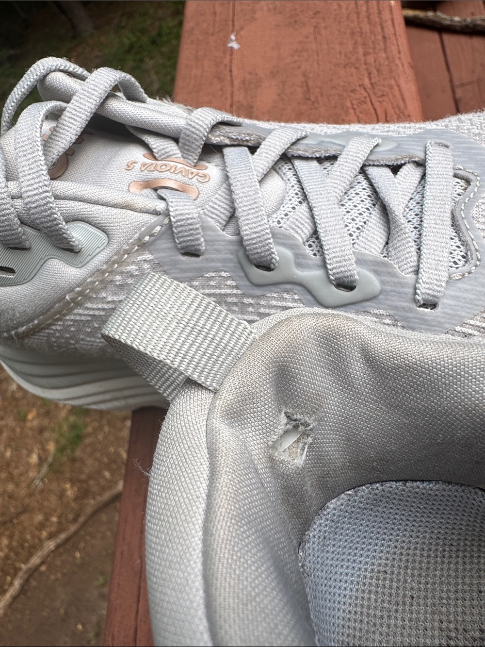 HOKA Clifton 9 women’s running shoes, size US 8.5B frost rose gold 1127896-FTRS - Picture 9 of 11